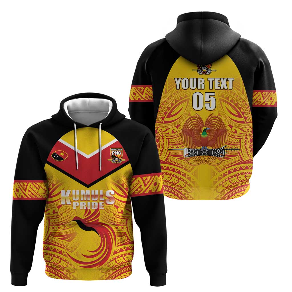 Papua New Guinea Rugby Custom Zip Hoodie Kumul Pride Go Champions