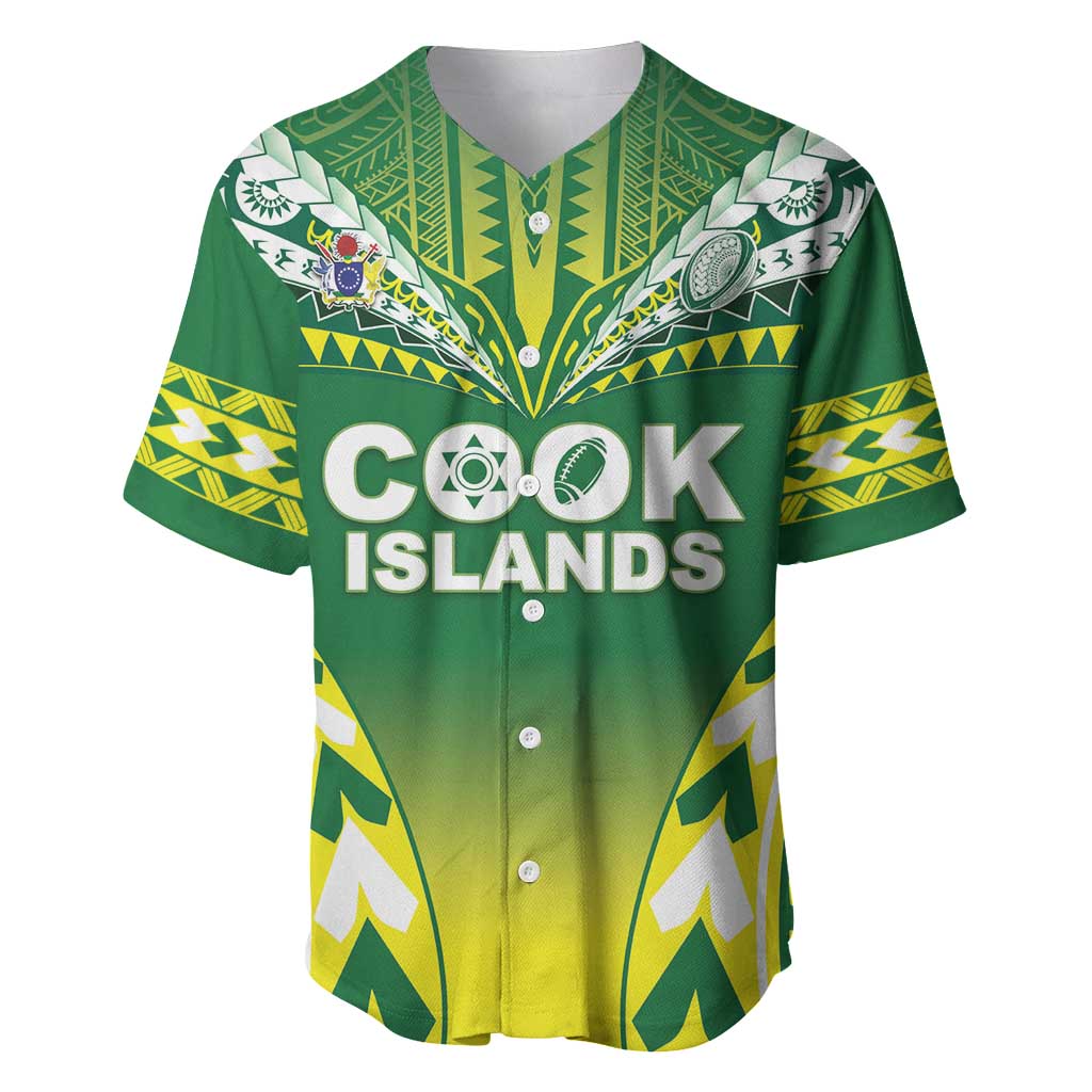 Cook Islands Rugby Custom Baseball Jersey The Kukis Go Champions