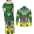 Cook Islands Rugby Custom Couples Matching Off Shoulder Maxi Dress and Long Sleeve Button Shirt The Kukis Go Champions