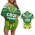 Cook Islands Rugby Custom Couples Matching Off Shoulder Short Dress and Hawaiian Shirt The Kukis Go Champions