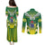 Cook Islands Rugby Custom Couples Matching Puletasi and Long Sleeve Button Shirt The Kukis Go Champions