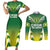 Cook Islands Rugby Custom Couples Matching Short Sleeve Bodycon Dress and Long Sleeve Button Shirt The Kukis Go Champions