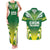 Cook Islands Rugby Custom Couples Matching Tank Maxi Dress and Hawaiian Shirt The Kukis Go Champions