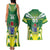 Cook Islands Rugby Custom Couples Matching Tank Maxi Dress and Hawaiian Shirt The Kukis Go Champions