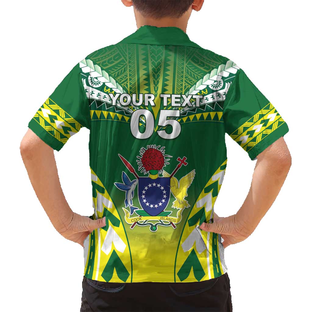 Cook Islands Rugby Custom Family Matching Long Sleeve Bodycon Dress and Hawaiian Shirt The Kukis Go Champions LT05 - Polynesian Pride