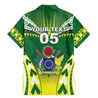 Cook Islands Rugby Custom Family Matching Mermaid Dress and Hawaiian Shirt The Kukis Go Champions LT05 - Polynesian Pride