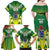 Cook Islands Rugby Custom Family Matching Off Shoulder Maxi Dress and Hawaiian Shirt The Kukis Go Champions