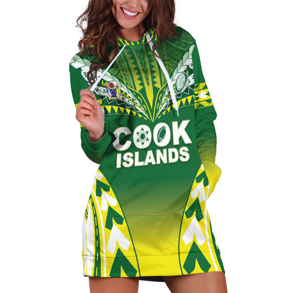 Cook Islands Rugby Custom Hoodie Dress The Kukis Go Champions