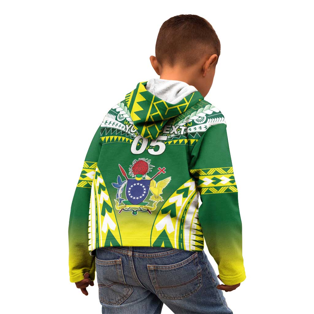 Cook Islands Rugby Custom Kid Hoodie The Kukis Go Champions