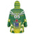 Cook Islands Rugby Custom Wearable Blanket Hoodie The Kukis Go Champions