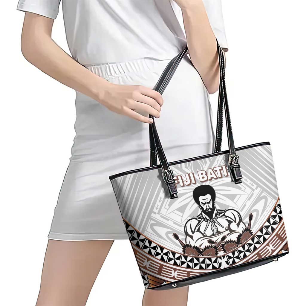 Fiji Rugby Leather Tote Bag Fijian Bati Go Champions