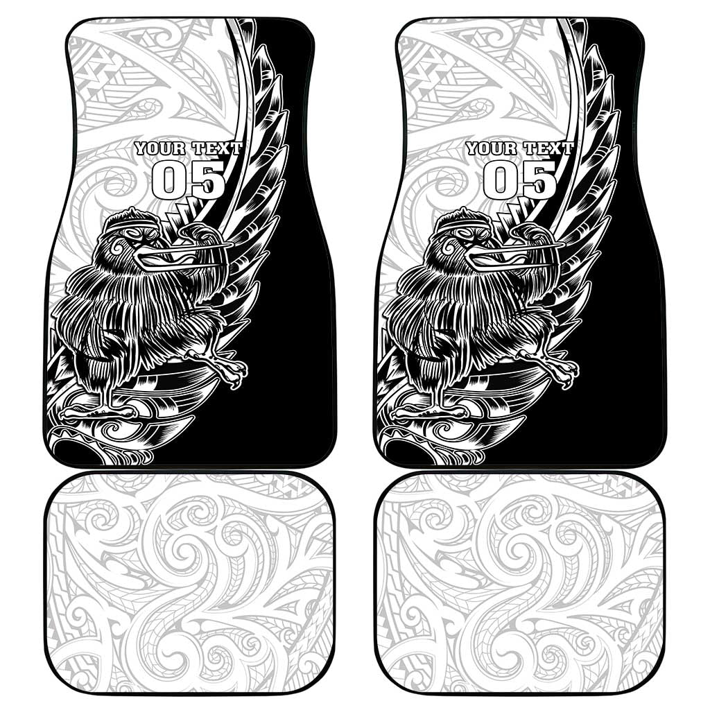 New Zealand Kiwi Rugby Custom Car Mats Go Champions Maori Pattern
