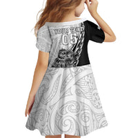 New Zealand Kiwi Rugby Custom Family Matching Mermaid Dress and Hawaiian Shirt Go Champions Maori Pattern LT05 - Polynesian Pride