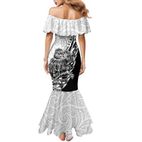 New Zealand Kiwi Rugby Custom Family Matching Mermaid Dress and Hawaiian Shirt Go Champions Maori Pattern LT05 - Polynesian Pride