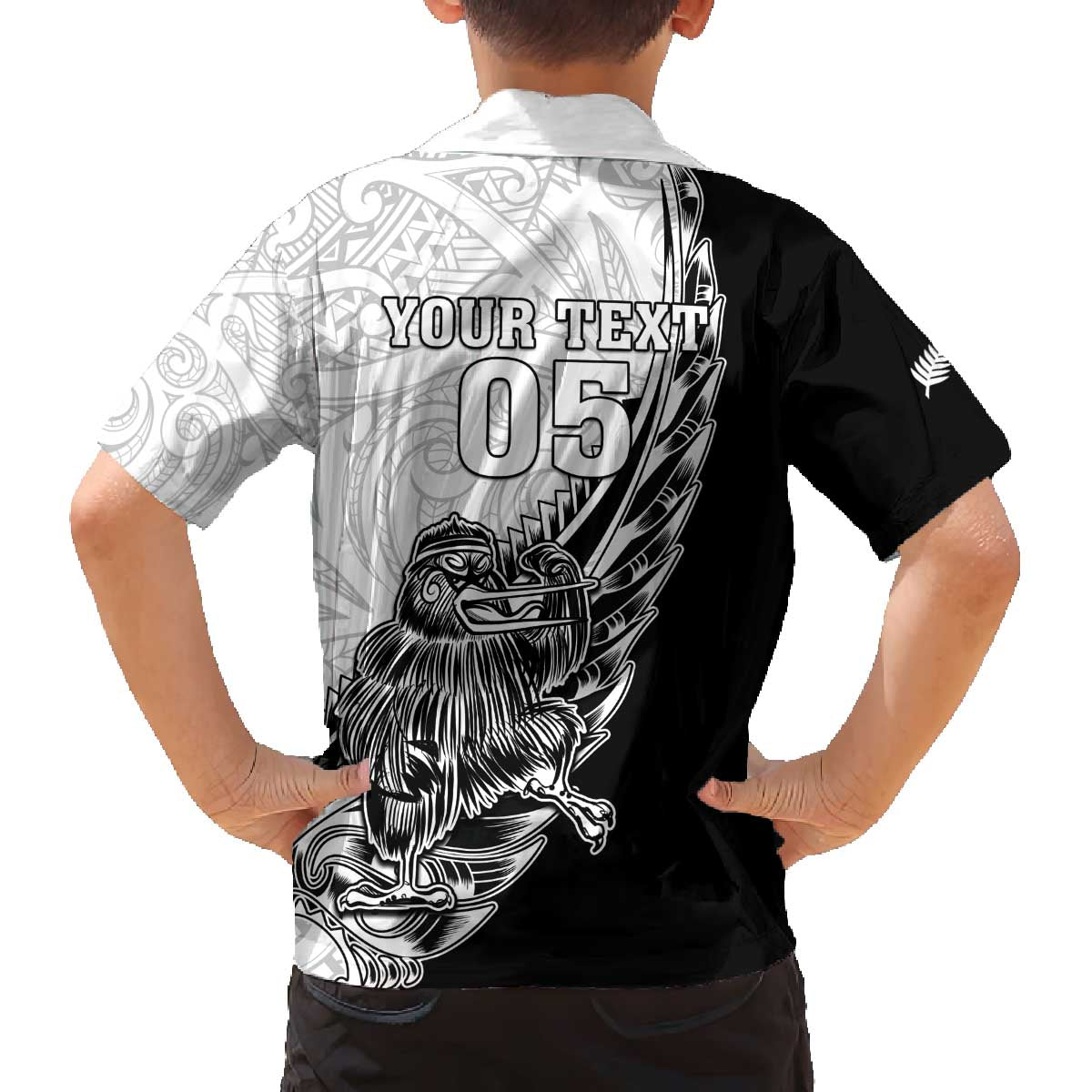 New Zealand Kiwi Rugby Custom Family Matching Off The Shoulder Long Sleeve Dress and Hawaiian Shirt Go Champions Maori Pattern LT05 - Polynesian Pride