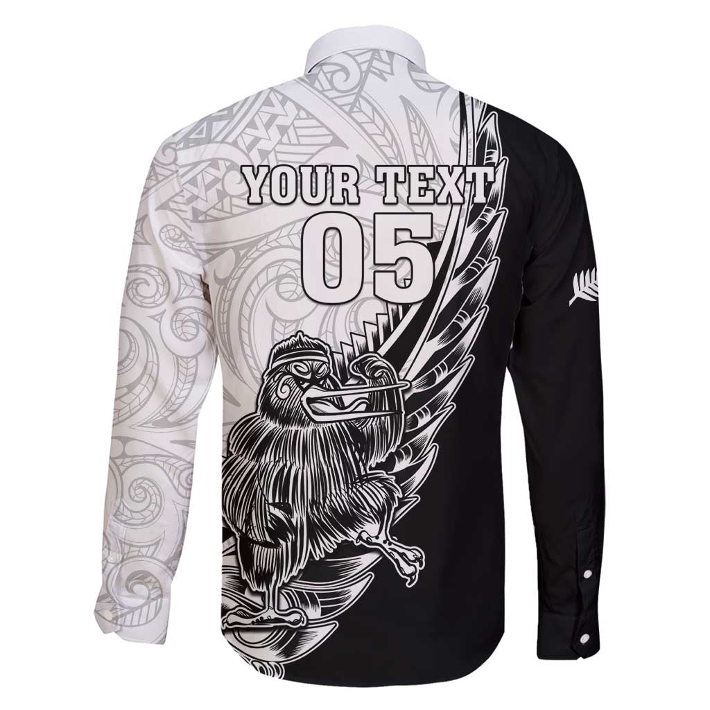 New Zealand Kiwi Rugby Custom Family Matching Off Shoulder Short Dress and Hawaiian Shirt Go Champions Maori Pattern