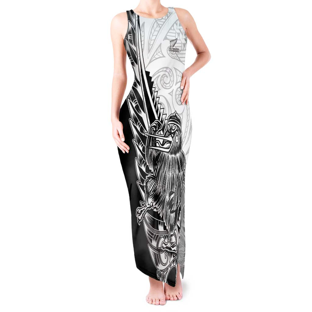 New Zealand Kiwi Rugby Custom Tank Maxi Dress Go Champions Maori Pattern