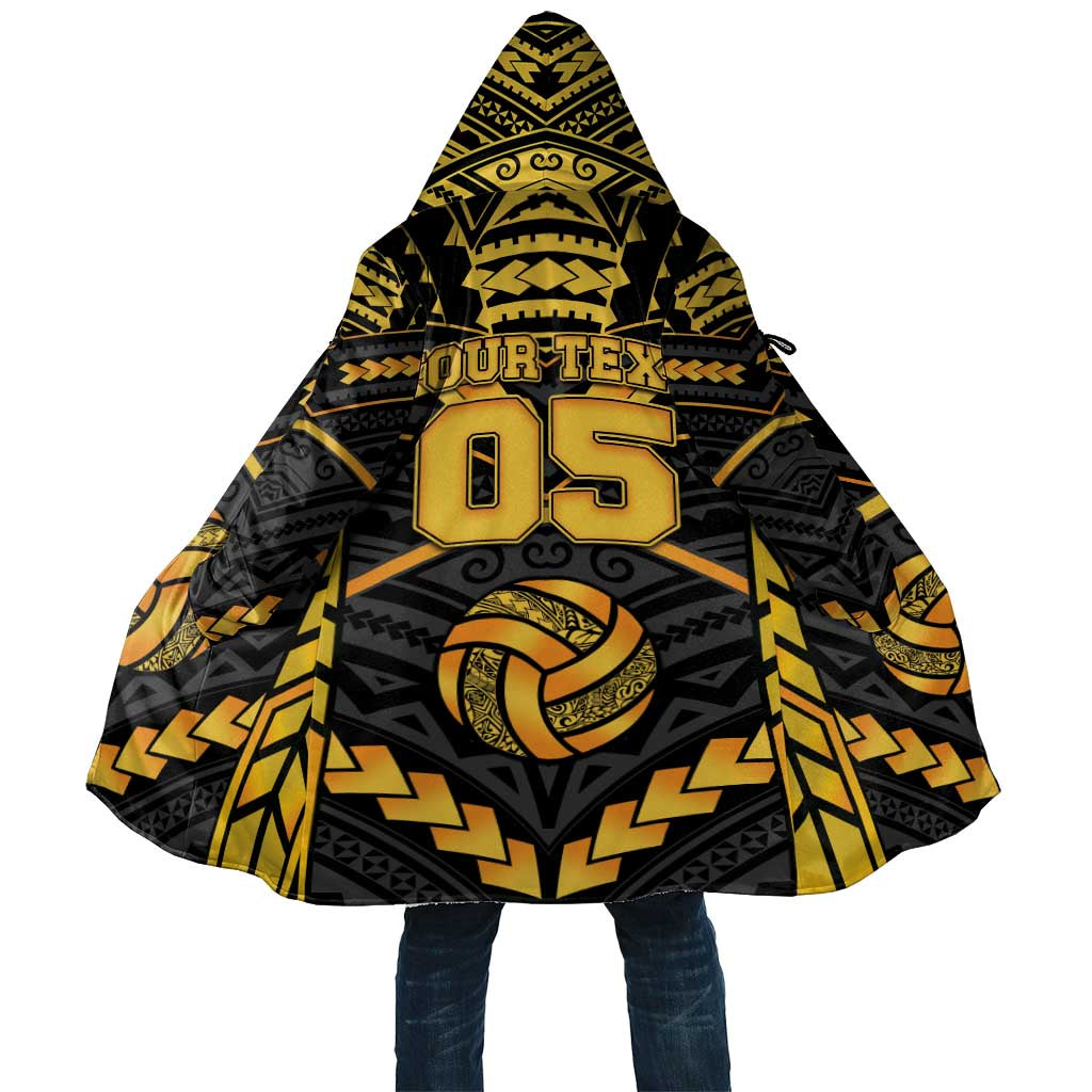 Custom Polynesia Beach Volleyball Cloak Gold Polynesian Tribal Pattern LT05 Unisex Gold - Polynesian Pride
