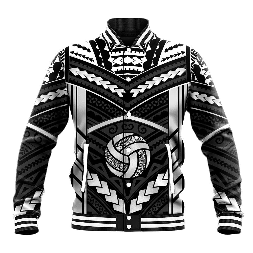Custom Polynesia Beach Volleyball Baseball Jacket Polynesian Tribal Pattern - Polynesian Pride