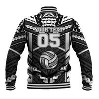 Custom Polynesia Beach Volleyball Baseball Jacket Polynesian Tribal Pattern - Polynesian Pride