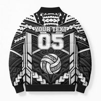 Custom Polynesia Beach Volleyball Bomber Puffer Jacket Polynesian Tribal Pattern - Polynesian Pride