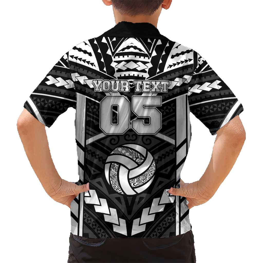 Custom Polynesia Beach Volleyball Family Matching Puletasi and Hawaiian Shirt Polynesian Tribal Pattern - Polynesian Pride
