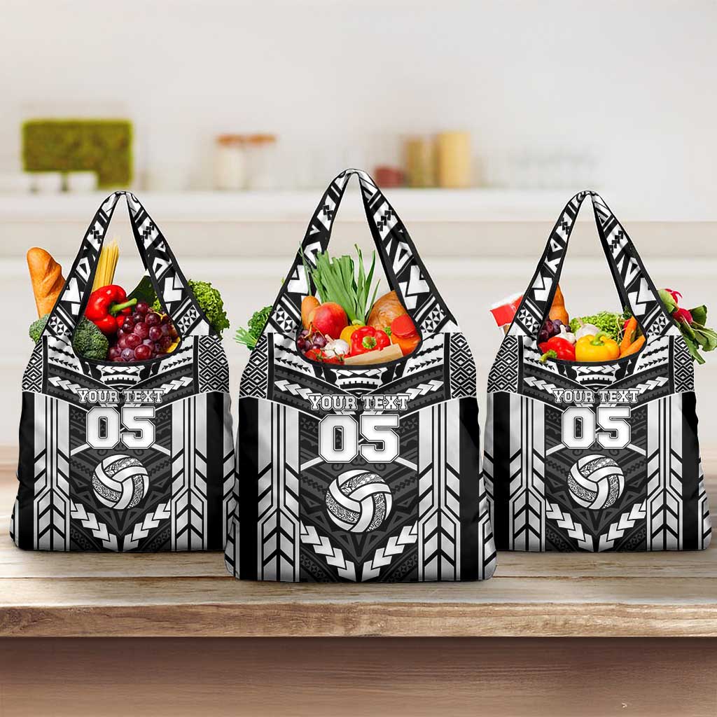 Custom Polynesia Beach Volleyball Grocery Bag Polynesian Tribal Pattern - Polynesian Pride