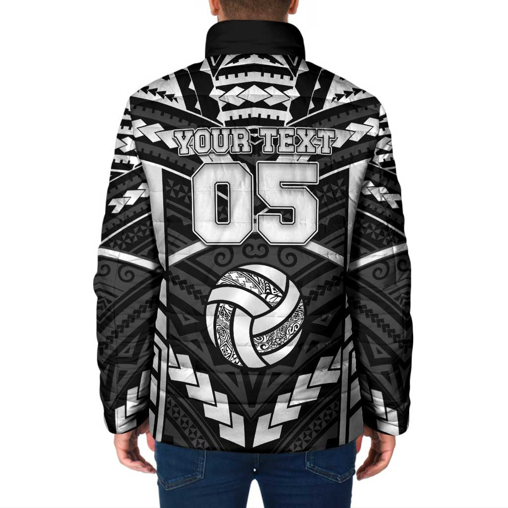 Custom Polynesia Beach Volleyball Padded Jacket Polynesian Tribal Pattern - Polynesian Pride