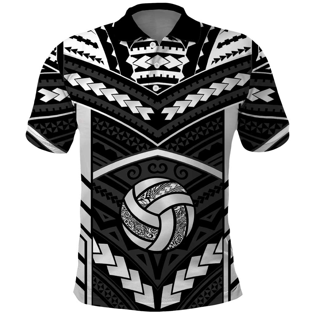 Custom Polynesia Beach Volleyball Polo Shirt Polynesian Tribal Pattern - Polynesian Pride