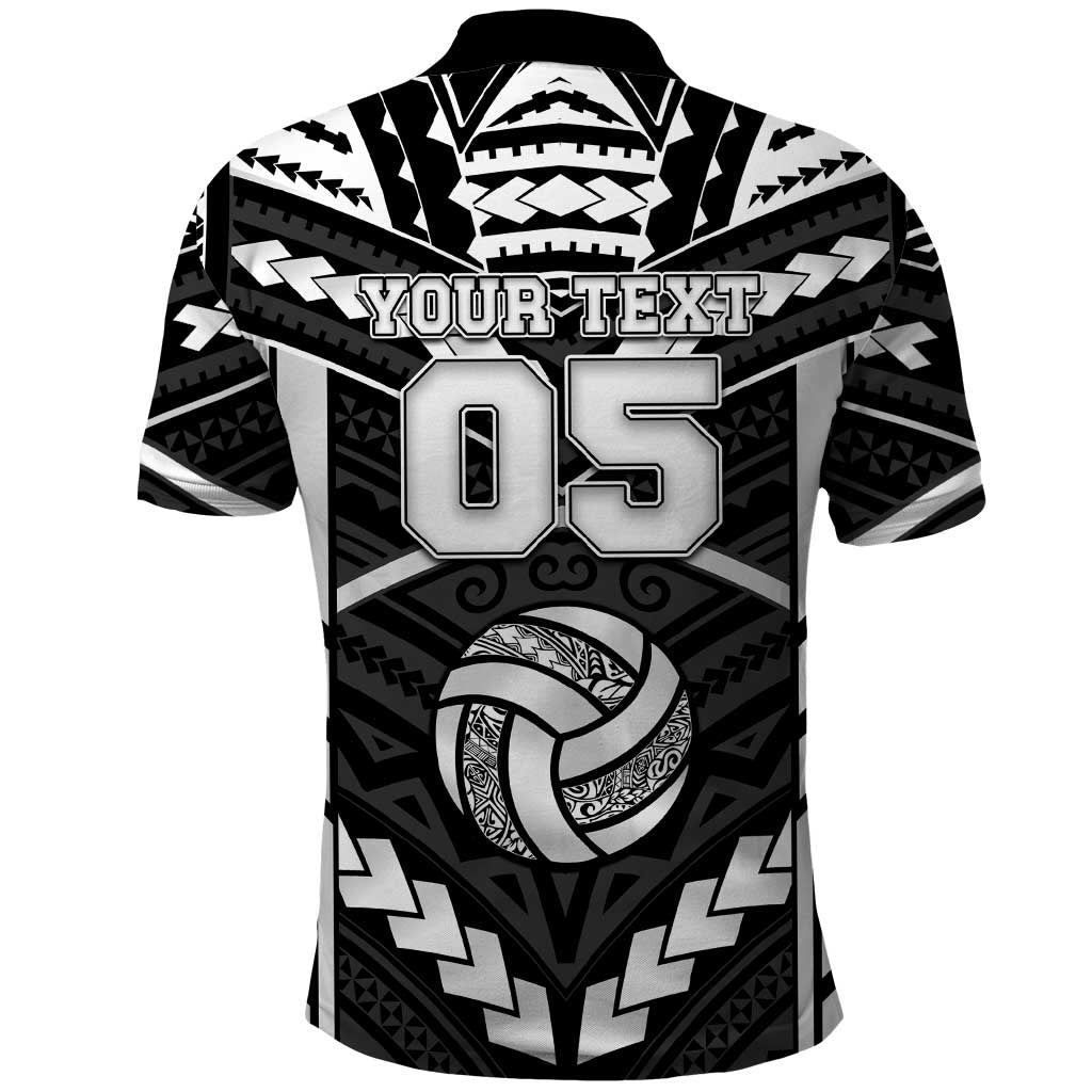 Custom Polynesia Beach Volleyball Polo Shirt Polynesian Tribal Pattern - Polynesian Pride