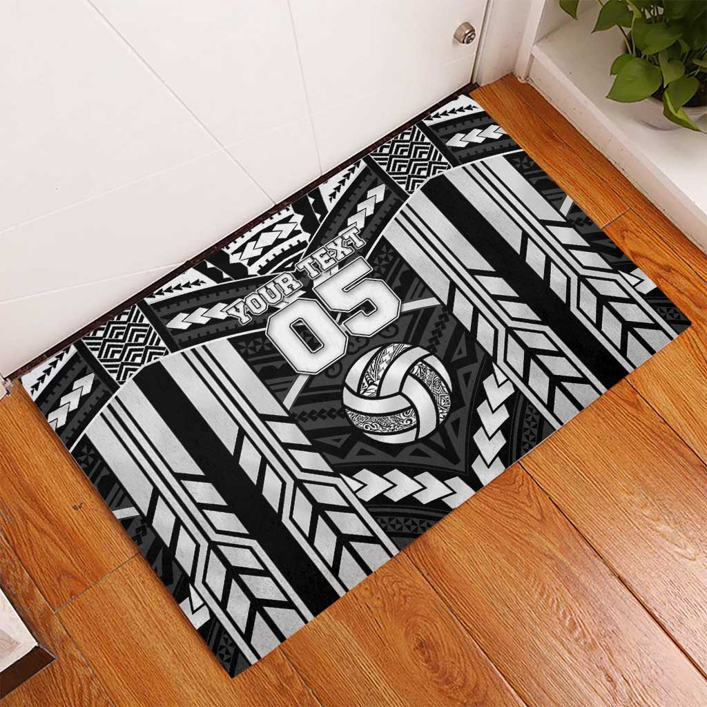 Custom Polynesia Beach Volleyball Rubber Doormat Polynesian Tribal Pattern - Polynesian Pride