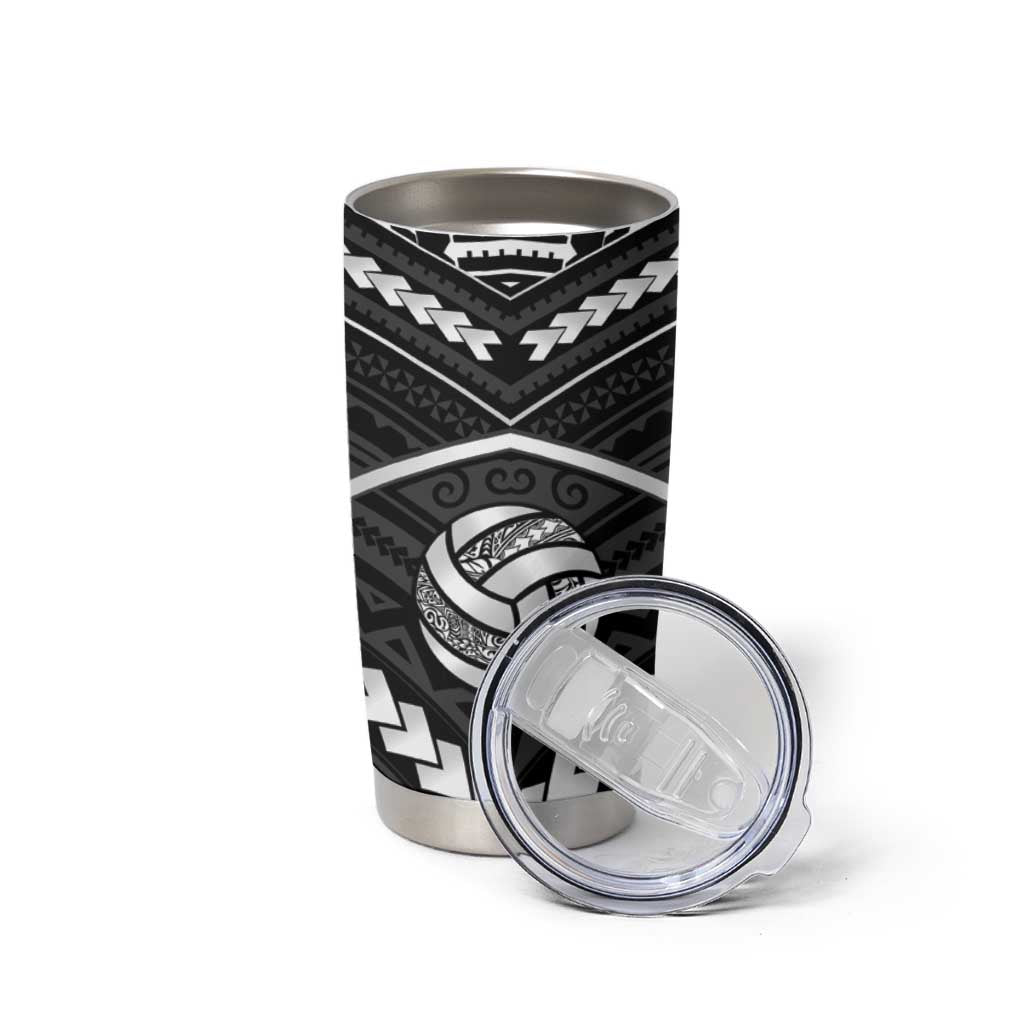 Custom Polynesia Beach Volleyball Tumbler Cup Polynesian Tribal Pattern - Polynesian Pride