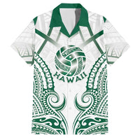 Custom Hawaii Volleyball Family Matching Off Shoulder Short Dress and Hawaiian Shirt Polynesian Pattern - Polynesian Pride