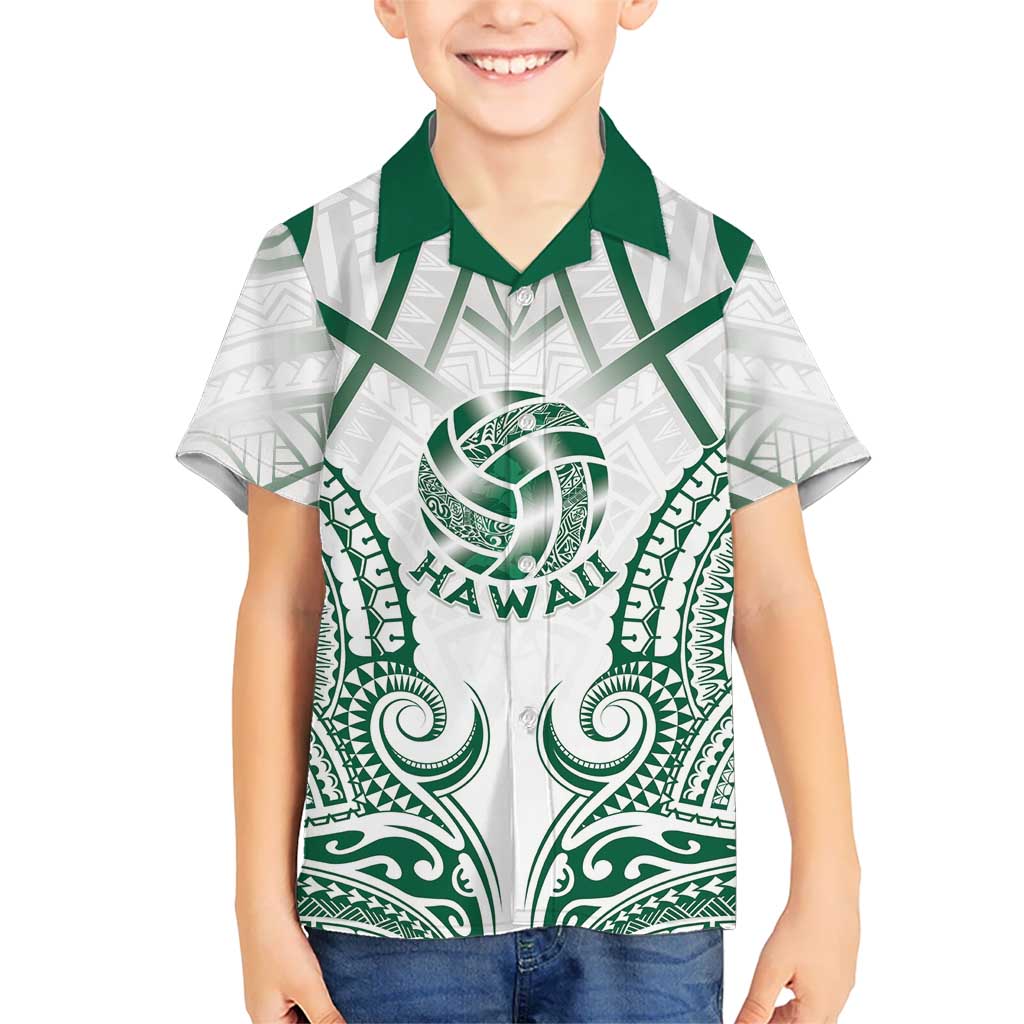Custom Hawaii Volleyball Hawaiian Shirt Polynesian Pattern - Polynesian Pride