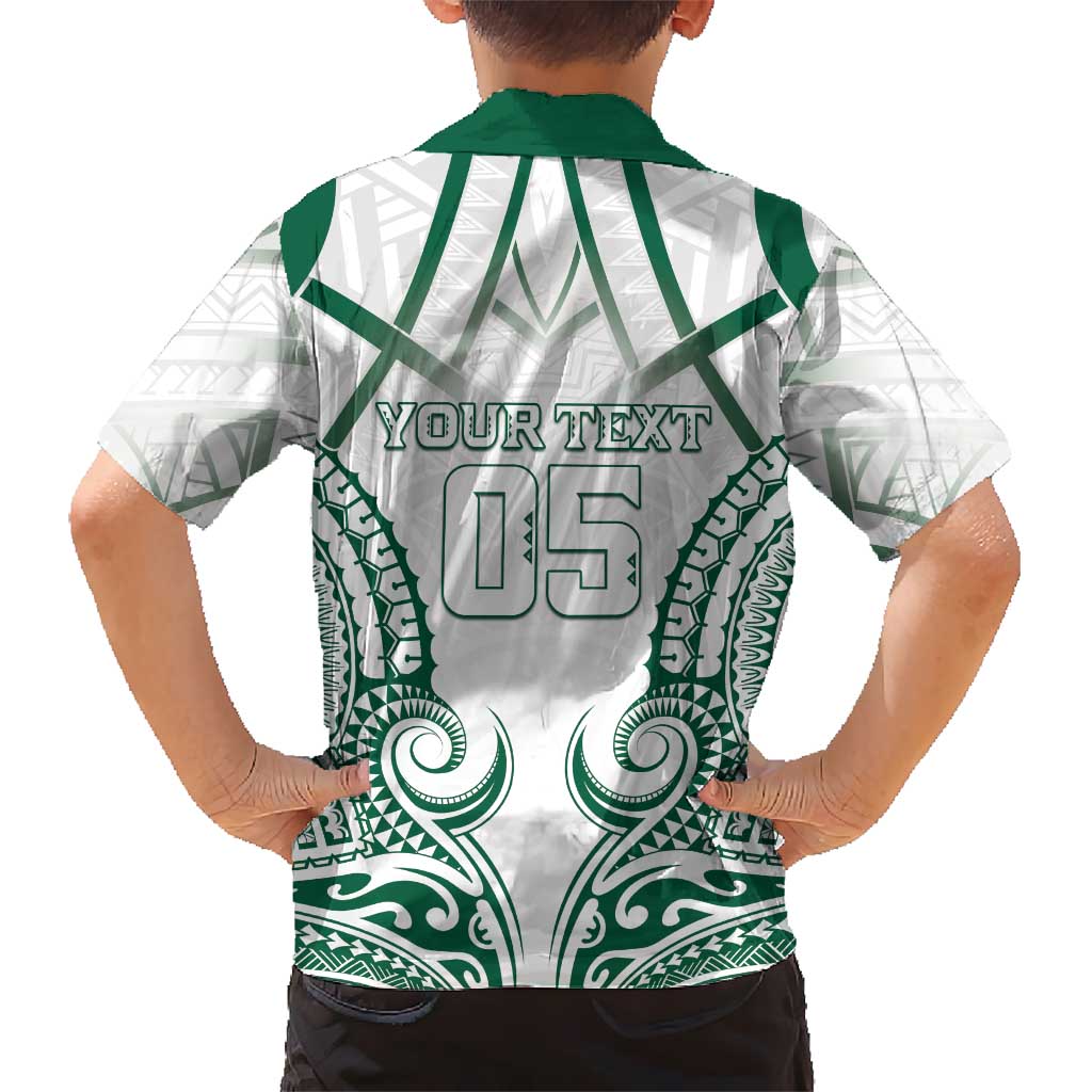Custom Hawaii Volleyball Kid Hawaiian Shirt Polynesian Pattern - Polynesian Pride