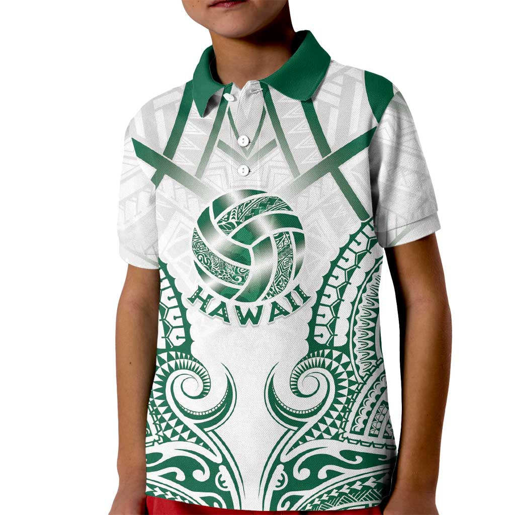 Custom Hawaii Volleyball Kid Polo Shirt Polynesian Pattern - Polynesian Pride