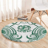 Hawaii Volleyball Round Carpet Polynesian Pattern - Polynesian Pride