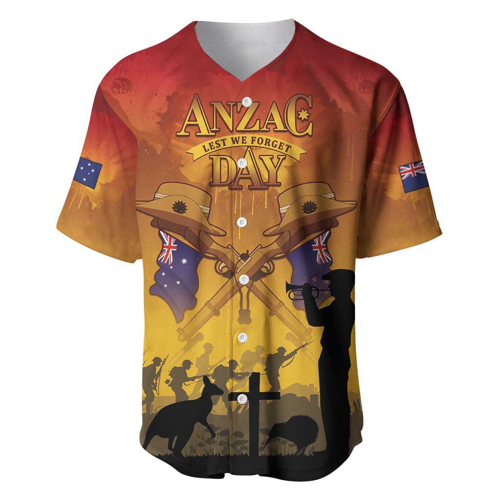 ANZAC Day Baseball Jersey Australia And New Zealand Slouch Hats