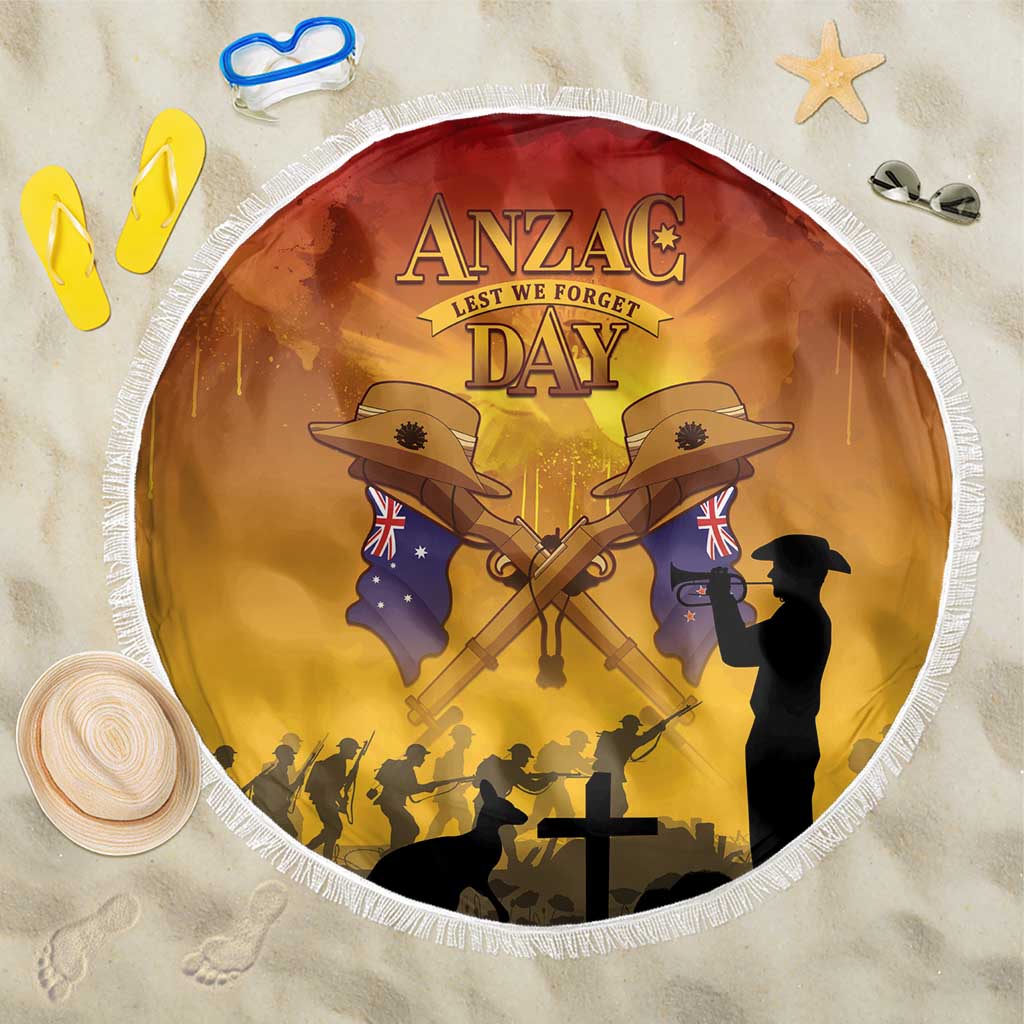 ANZAC Day Beach Blanket Australia And New Zealand Slouch Hats