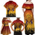 ANZAC Day Family Matching Off Shoulder Maxi Dress and Hawaiian Shirt Australia And New Zealand Slouch Hats