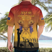 ANZAC Day Hawaiian Shirt Australia And New Zealand Slouch Hats