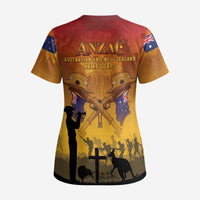 ANZAC Day Scrub Top Australia And New Zealand Slouch Hats - Polynesian Pride