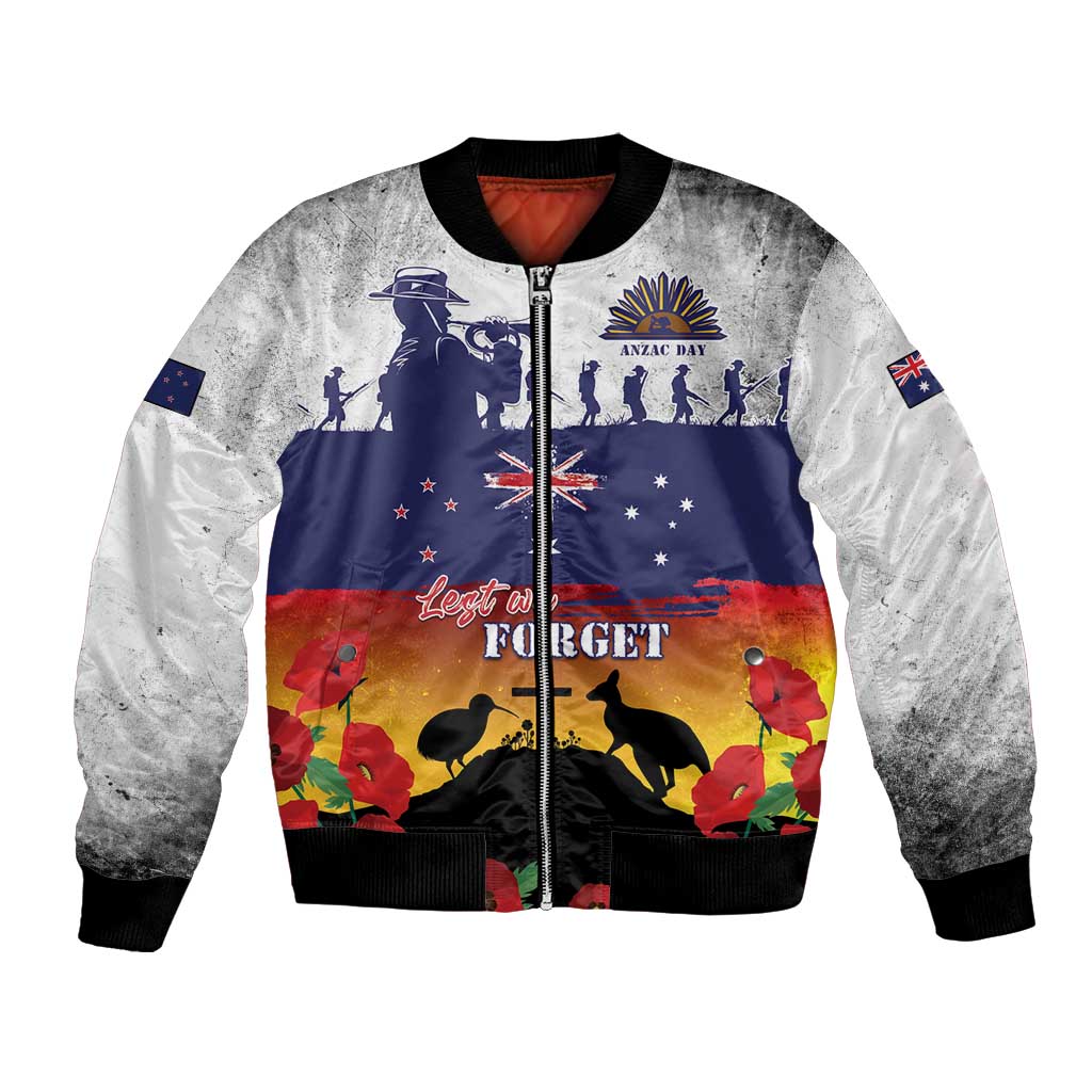 New Zealand And Australia ANZAC Last Post Bomber Jacket