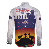 New Zealand And Australia ANZAC Last Post Family Matching Long Sleeve Bodycon Dress and Hawaiian Shirt