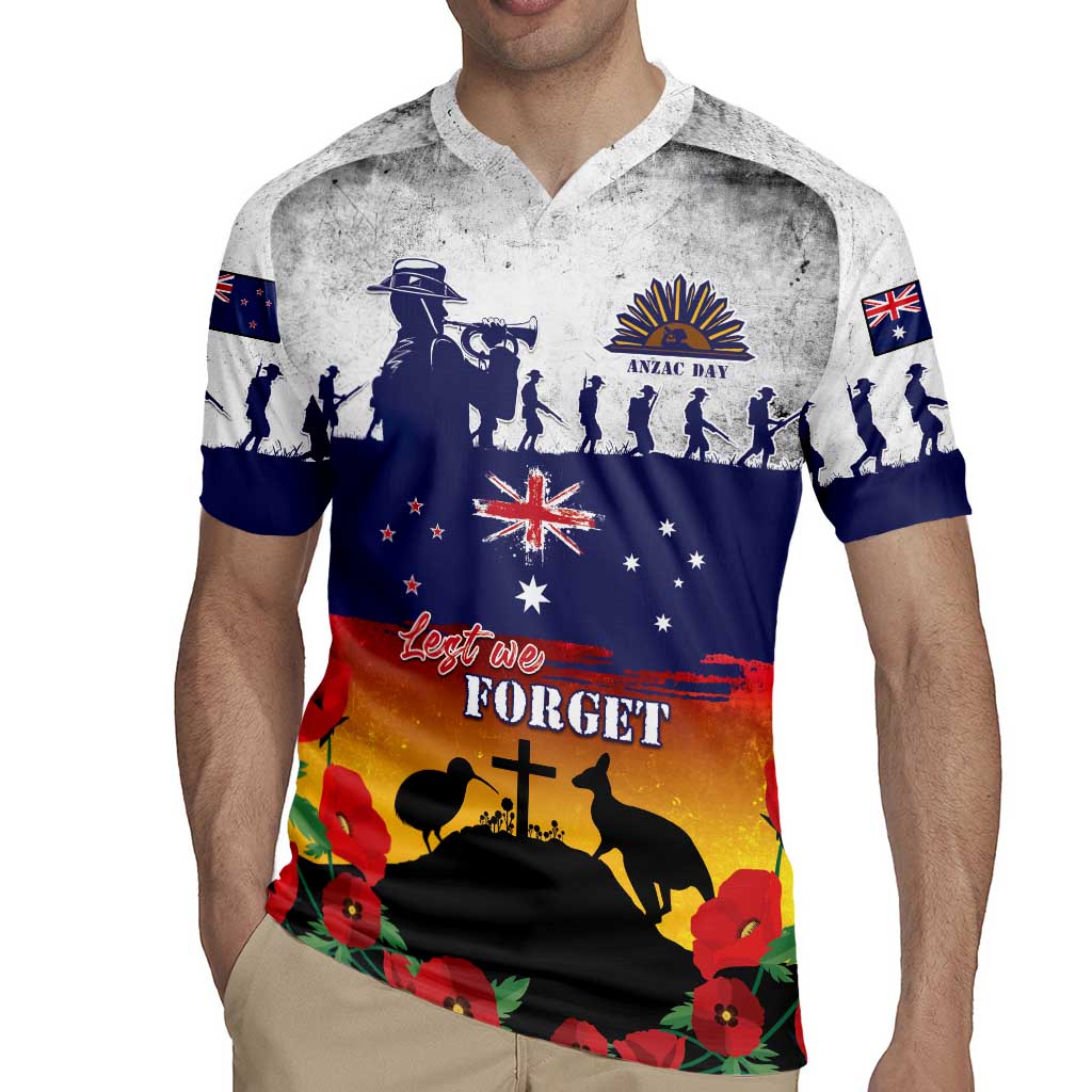 New Zealand And Australia ANZAC Last Post Rugby Jersey