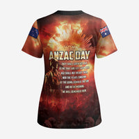 Honouring The ANZAC Spirit Scrub Top Gallipoli Lest We Forget - Polynesian Pride