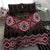 New Zealand Aotearoa Bedding Set Red Taniko Art Maori Pattern