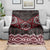 New Zealand Aotearoa Blanket Red Taniko Art Maori Pattern