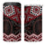 New Zealand Aotearoa 4 in 1 Can Cooler Tumbler Red Taniko Art Maori Pattern