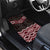 New Zealand Aotearoa Car Mats Red Taniko Art Maori Pattern